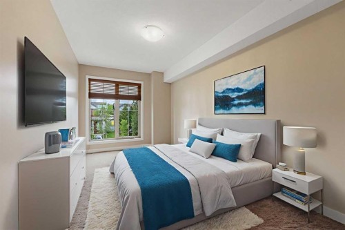 2203-230 Eversyde Boulevard Sw, Calgary, AB - Indoor Photo Showing Bedroom