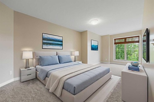 2203-230 Eversyde Boulevard Sw, Calgary, AB - Indoor Photo Showing Bedroom