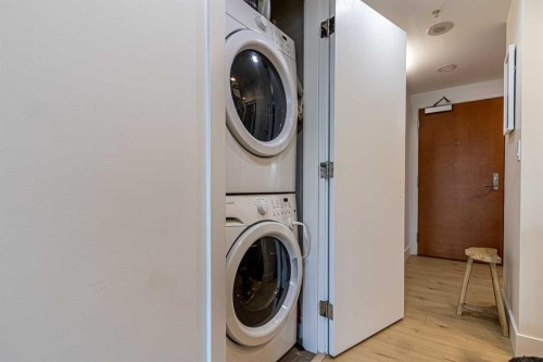 205-519 Riverfront Avenue Se, Calgary, AB - Indoor Photo Showing Laundry Room