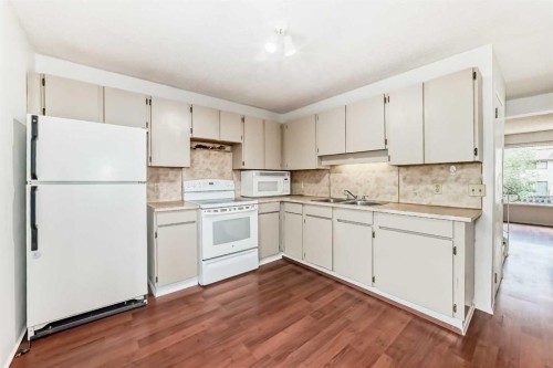 #11-380 Bermuda Drive Nw, Calgary, AB - Indoor Photo Showing Kitchen With Double Sink