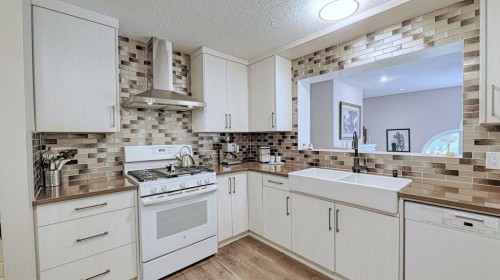 7508 7 Street Nw, Calgary, AB - Indoor Photo Showing Kitchen With Double Sink