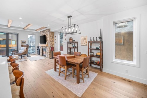4-810 3Rd Street, Canmore, AB - Indoor With Fireplace