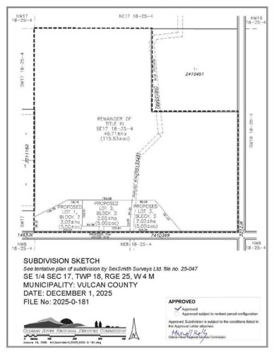 182020 Range Road 254, Rural Vulcan County, AB 