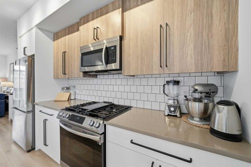 93 Walgrove Common Se, Calgary, AB - Indoor Photo Showing Kitchen With Stainless Steel Kitchen With Upgraded Kitchen