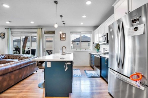 170 Savanna Walk Ne, Calgary, AB - Indoor Photo Showing Kitchen With Upgraded Kitchen