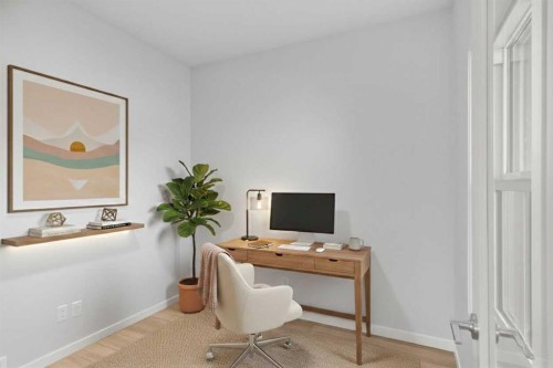 659 Buffaloberry Manor Se, Calgary, AB - Indoor Photo Showing Office