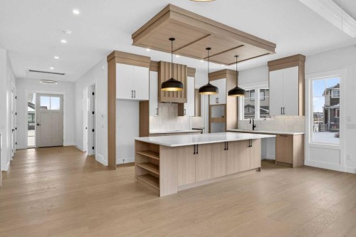 32 Lakes Estates Circle, Strathmore, AB - Indoor Photo Showing Kitchen With Upgraded Kitchen