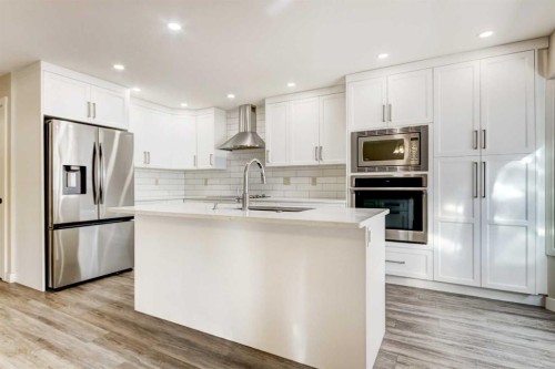 83 Hawkfield Crescent Nw, Calgary, AB - Indoor Photo Showing Kitchen With Stainless Steel Kitchen With Upgraded Kitchen
