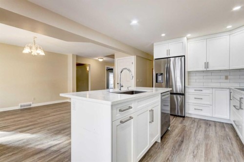 83 Hawkfield Crescent Nw, Calgary, AB - Indoor Photo Showing Kitchen With Stainless Steel Kitchen With Upgraded Kitchen