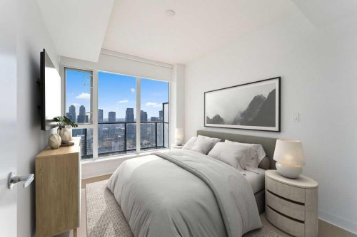2705-310 12 Avenue Sw, Calgary, AB - Indoor Photo Showing Bedroom