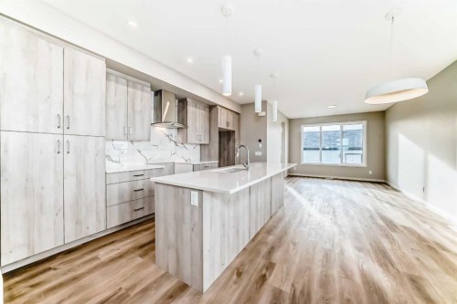 103 Sawgrass Gate Nw, Airdrie, AB - Indoor Photo Showing Kitchen With Upgraded Kitchen