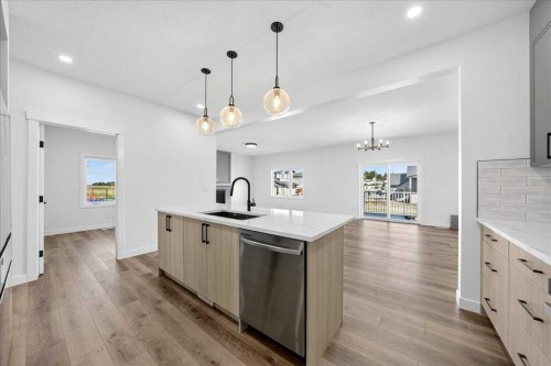 3 Lakewood Point, Strathmore, AB - Indoor Photo Showing Kitchen With Upgraded Kitchen