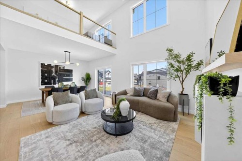 7 Lakewood Point, Strathmore, AB - Indoor Photo Showing Living Room
