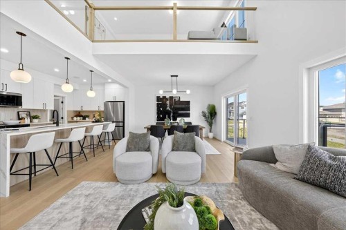 7 Lakewood Point, Strathmore, AB - Indoor Photo Showing Living Room