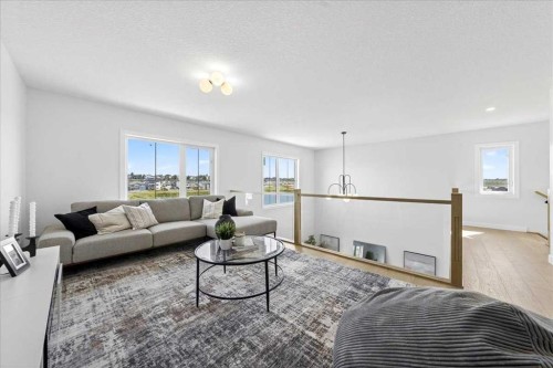 7 Lakewood Point, Strathmore, AB - Indoor Photo Showing Living Room