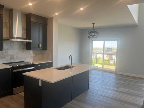 229 Edith Road Nw, Calgary, AB - Indoor Photo Showing Kitchen With Double Sink With Upgraded Kitchen