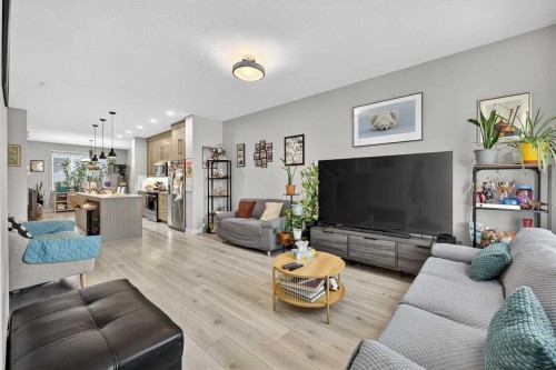 132 Corner Meadows Gate Ne, Calgary, AB - Indoor Photo Showing Living Room
