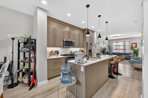 132 Corner Meadows Gate Ne, Calgary, AB - Indoor Photo Showing Kitchen With Upgraded Kitchen