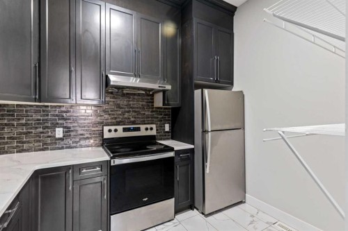 111 Kinniburgh Place, Chestermere, AB - Indoor Photo Showing Kitchen With Stainless Steel Kitchen With Upgraded Kitchen