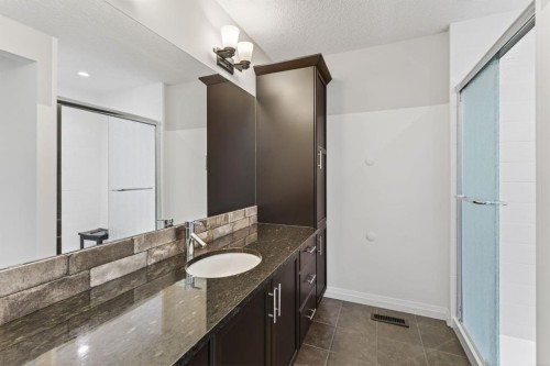 105 Riviera Crescent, Cochrane, AB - Indoor Photo Showing Bathroom