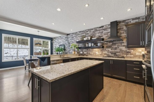 105 Riviera Crescent, Cochrane, AB - Indoor Photo Showing Kitchen With Upgraded Kitchen