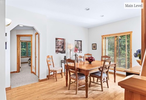 18 Juniper Ridge, Canmore, AB - Indoor Photo Showing Dining Room