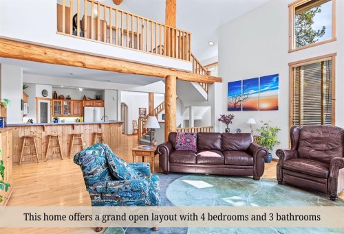 18 Juniper Ridge, Canmore, AB - Indoor Photo Showing Living Room