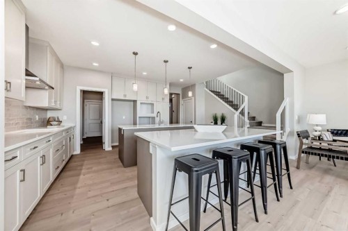 58 Walgrove Bay Se, Calgary, AB - Indoor Photo Showing Kitchen With Upgraded Kitchen