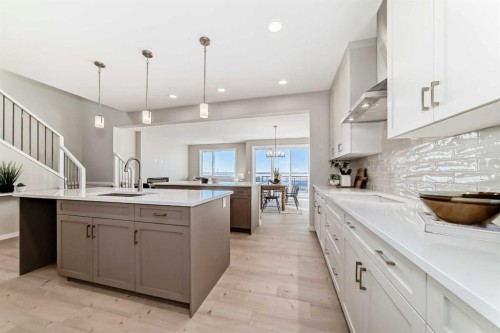 58 Walgrove Bay Se, Calgary, AB - Indoor Photo Showing Kitchen With Upgraded Kitchen