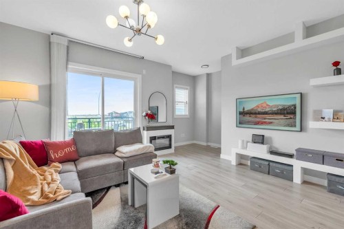 1713 Cornerstone Boulevard Ne, Calgary, AB - Indoor Photo Showing Living Room