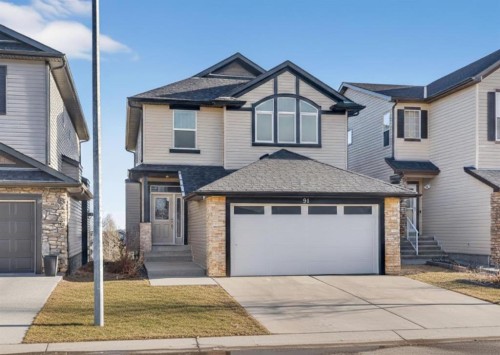 91 Kinlea Link Nw, Calgary, AB - Outdoor With Facade