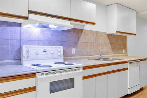 49 Beacham Way Nw, Calgary, AB - Indoor Photo Showing Kitchen With Double Sink