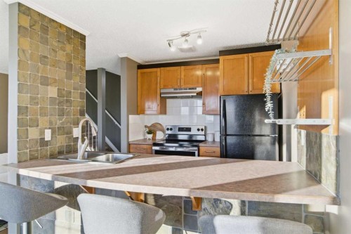 6-99 Grier Place Ne, Calgary, AB - Indoor Photo Showing Kitchen With Double Sink