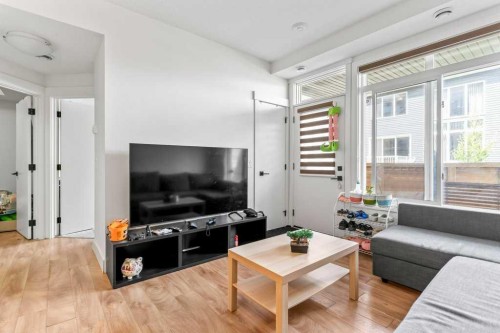110 Savanna Walk Ne, Calgary, AB - Indoor Photo Showing Living Room