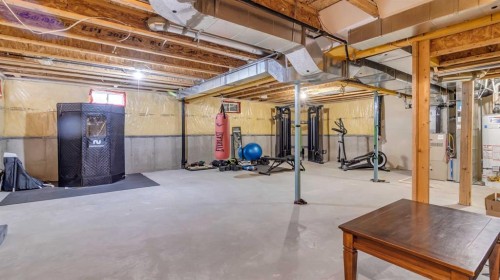 1120 Windhaven Close Sw, Airdrie, AB - Indoor Photo Showing Basement