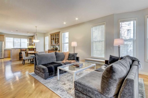 236 Somme Avenue Sw, Calgary, AB - Indoor Photo Showing Living Room