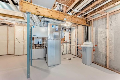 615 Kingsmere Way Se, Airdrie, AB - Indoor Photo Showing Basement