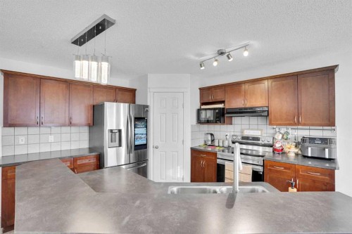 73 Covebrook Place Ne, Calgary, AB - Indoor Photo Showing Kitchen With Double Sink