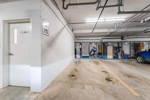 2312-55 Lucas Way Nw, Calgary, AB - Indoor Photo Showing Garage