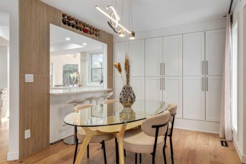 113 Straddock Terrace Sw, Calgary, AB - Indoor Photo Showing Dining Room