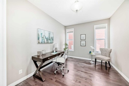 77 Chaparral Valley Grove Se, Calgary, AB - Indoor Photo Showing Office