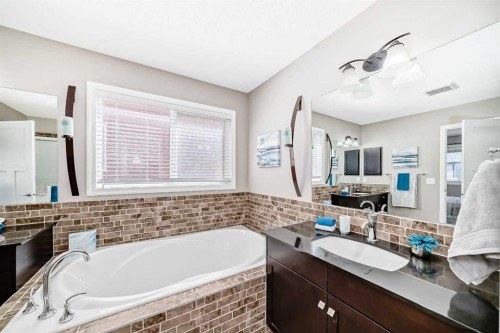 77 Chaparral Valley Grove Se, Calgary, AB - Indoor Photo Showing Bathroom