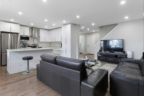 31 Bridlewood Road Sw, Calgary, AB - Indoor Photo Showing Kitchen With Upgraded Kitchen