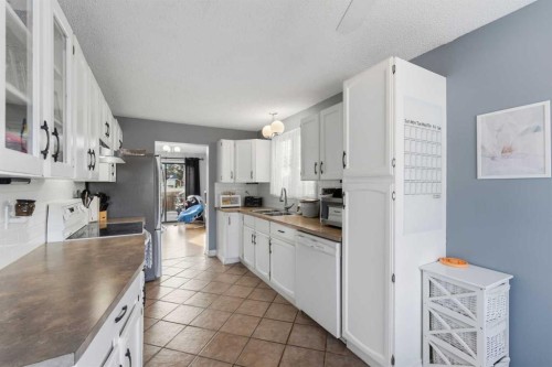 96 Abberfield Crescent Ne, Calgary, AB - Indoor Photo Showing Kitchen With Double Sink