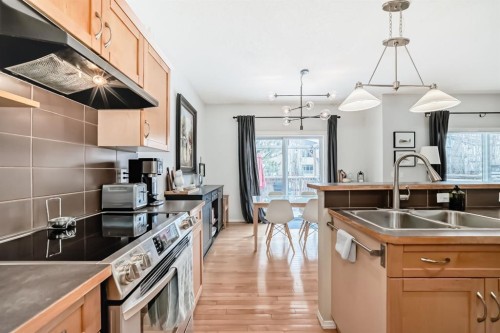 936 Copperfield Boulevard Se, Calgary, AB - Indoor Photo Showing Kitchen With Double Sink