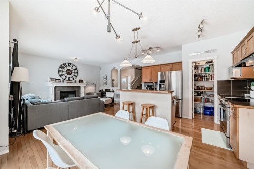 936 Copperfield Boulevard Se, Calgary, AB - Indoor Photo Showing Other Room With Fireplace