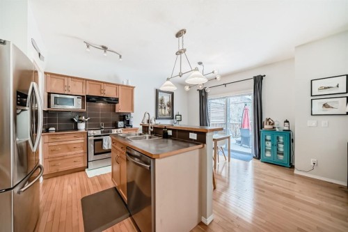936 Copperfield Boulevard Se, Calgary, AB - Indoor Photo Showing Kitchen With Double Sink