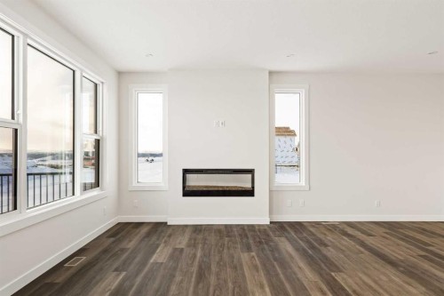 27 Setonvista Grove Se, Calgary, AB - Indoor With Fireplace