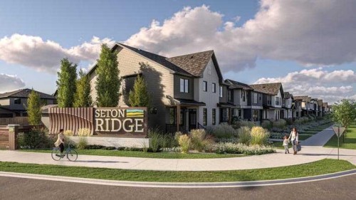 27 Setonvista Grove Se, Calgary, AB - Outdoor With Facade