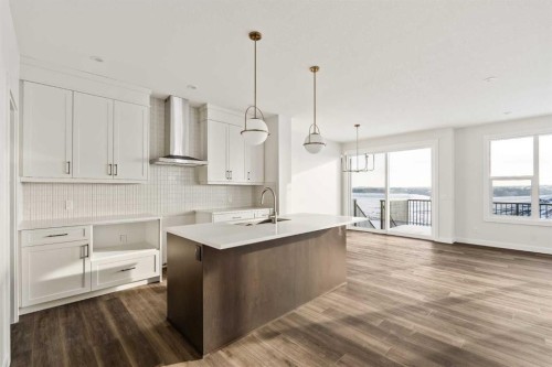 27 Setonvista Grove Se, Calgary, AB - Indoor Photo Showing Kitchen With Upgraded Kitchen